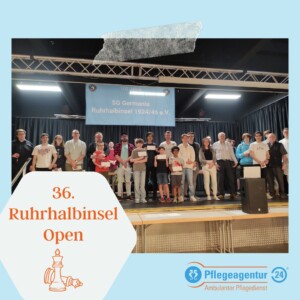 Schach Siegerehrung 36. Ruhrhalbinsel-Open