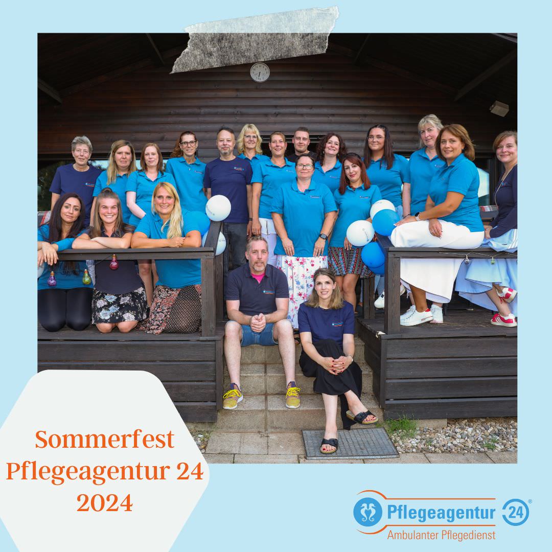 Sommerfest der Pflegaegentur 24 Team