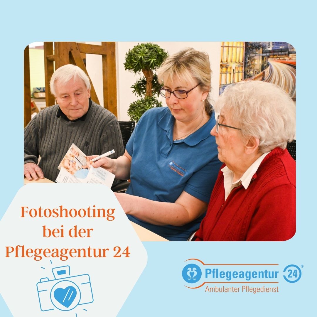 Fotoshooting für den Pflegeratgeber - Pflegeagentur24