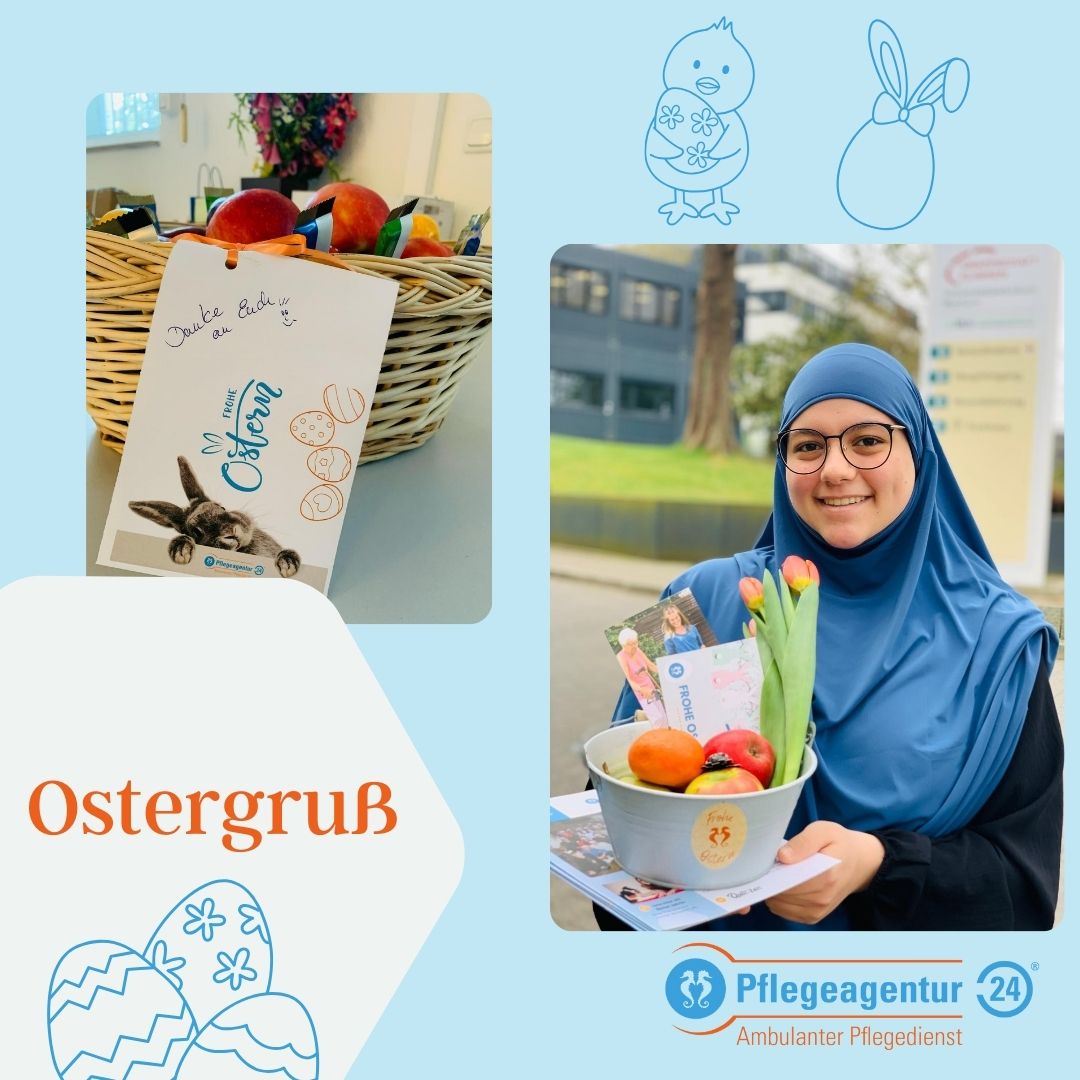 Frohe Ostern wünscht die Pflegeagentur 24! 1