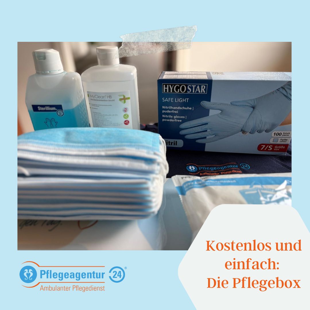 Pflegebox: kostenlos ab Pflegegrad 1.