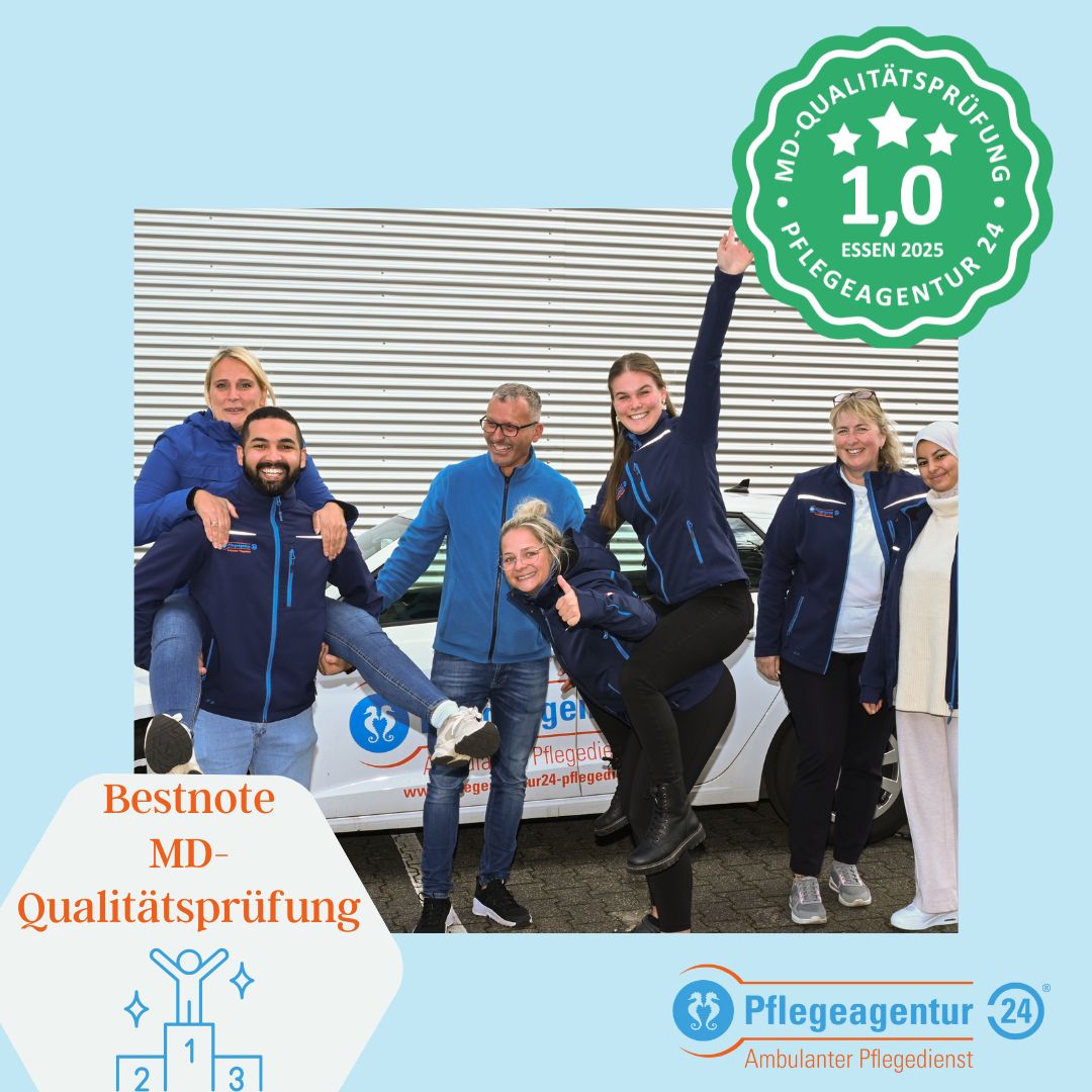 Pflegedienst Essen mit Note 1.0 - vom MD bewertet