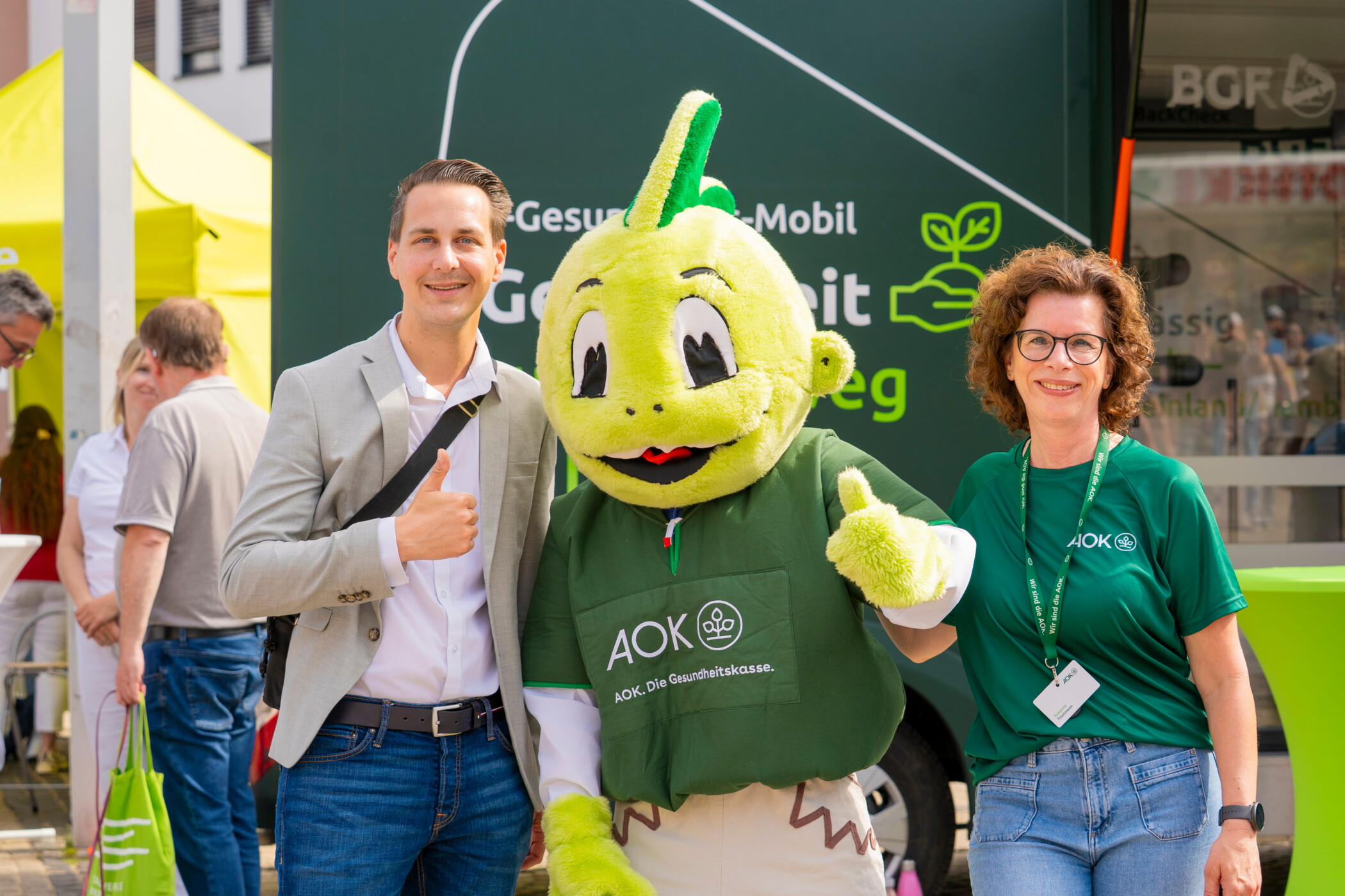 aok AOK Aufsteller Gesundheitstag