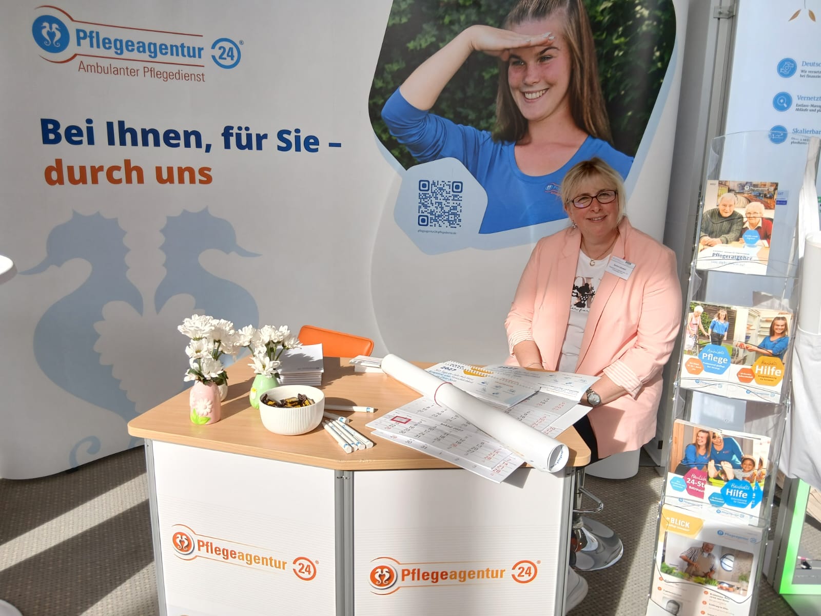 unser_messestand_mit_sandra Unser Messestand mit Sandra